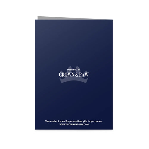 Greetings Card 5 X 7 Vertical BACK Blank Mock Up