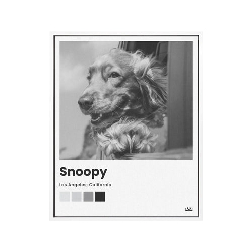 Framed Canvas Black 8x10 Base Mock Up