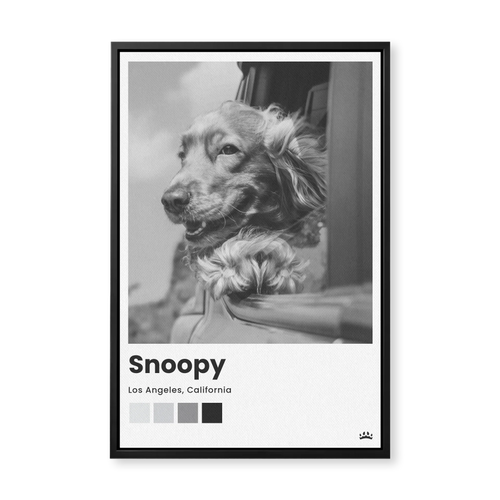 Framed Canvas Black 12x18 Base Mock Up