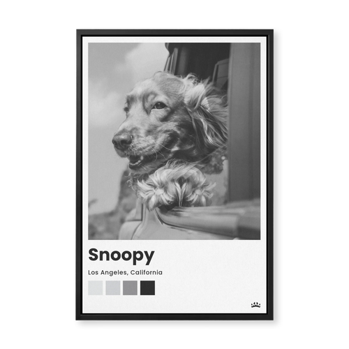 Framed Canvas Black 24x36 Base Mock Up