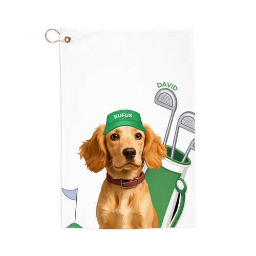 Custom Pet Golf Towel Mock Up BASE