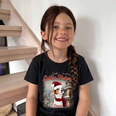 Children's Custom Vintage Christmas Pet T-Shirt