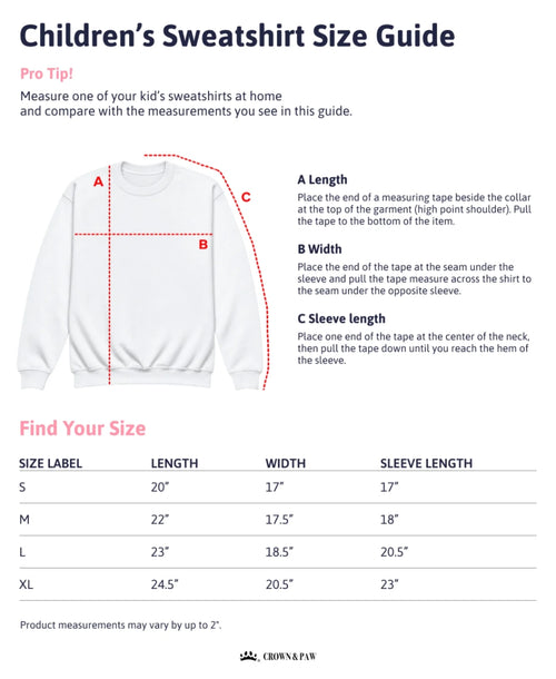 AOP Children's Sweatshirt (Midweight)