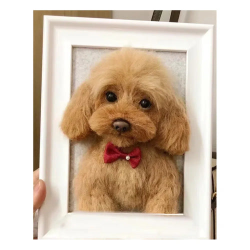 Handmade 3D Pet Face in Frame