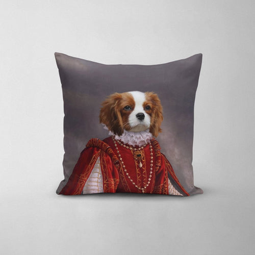 Crown and Paw - Throw Pillow The Queen of Roses - Custom Throw Pillow