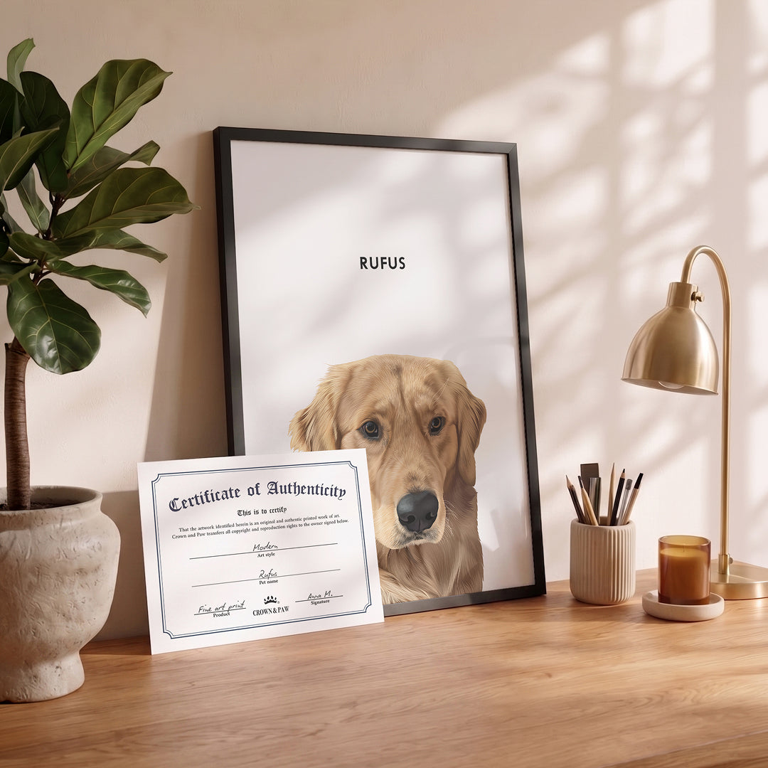 Modern Pet Portrait - Two Pets