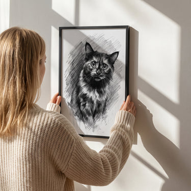 Charcoal Pet Portrait