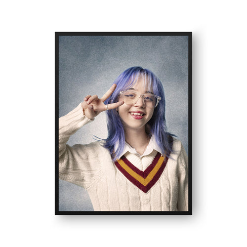 College Yearbook Human Portrait