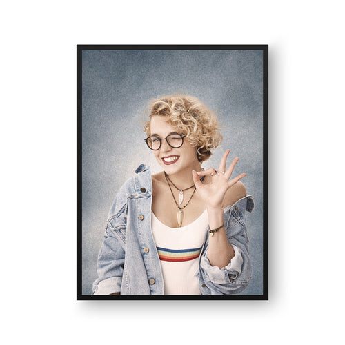 College Yearbook Human Portrait