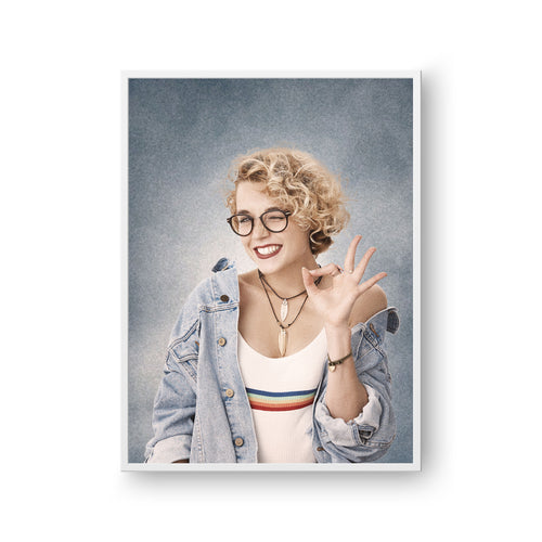 College Yearbook Human Portrait