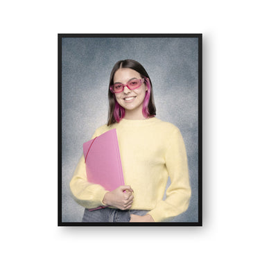 College Yearbook Human Portrait