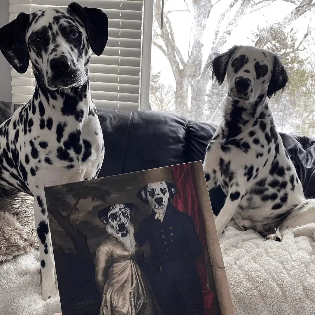 Crown and Paw - Canvas The Dinner Date - Custom Pet Canvas