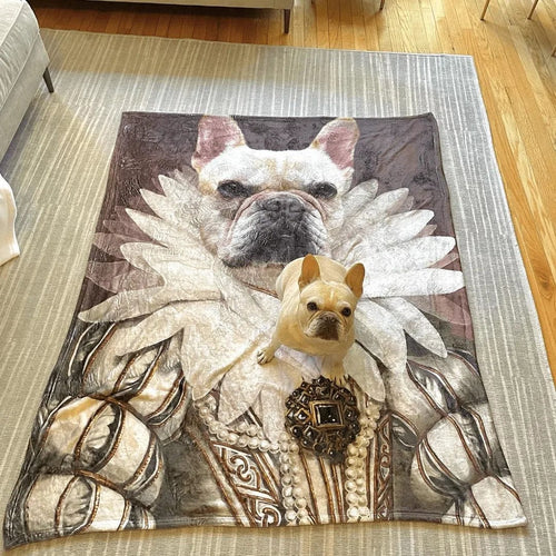 Crown and Paw - Blanket The Queen - Custom Pet Blanket