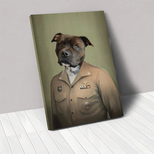 Crown and Paw - Canvas The Male Naval Officer - Custom Pet Canvas