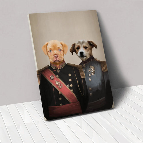 Crown and Paw - Canvas The War Heroes - Custom Pet Canvas