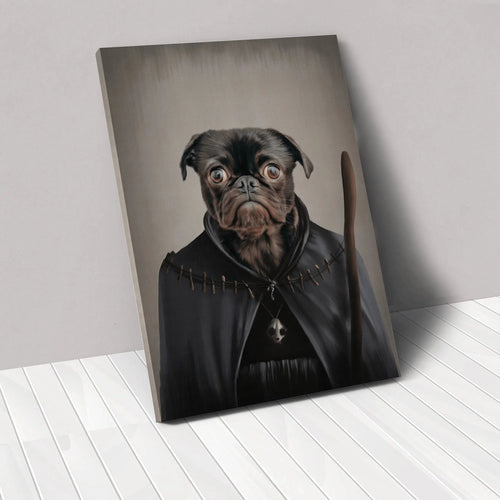 Crown and Paw - Canvas The Witch - Custom Pet Canvas