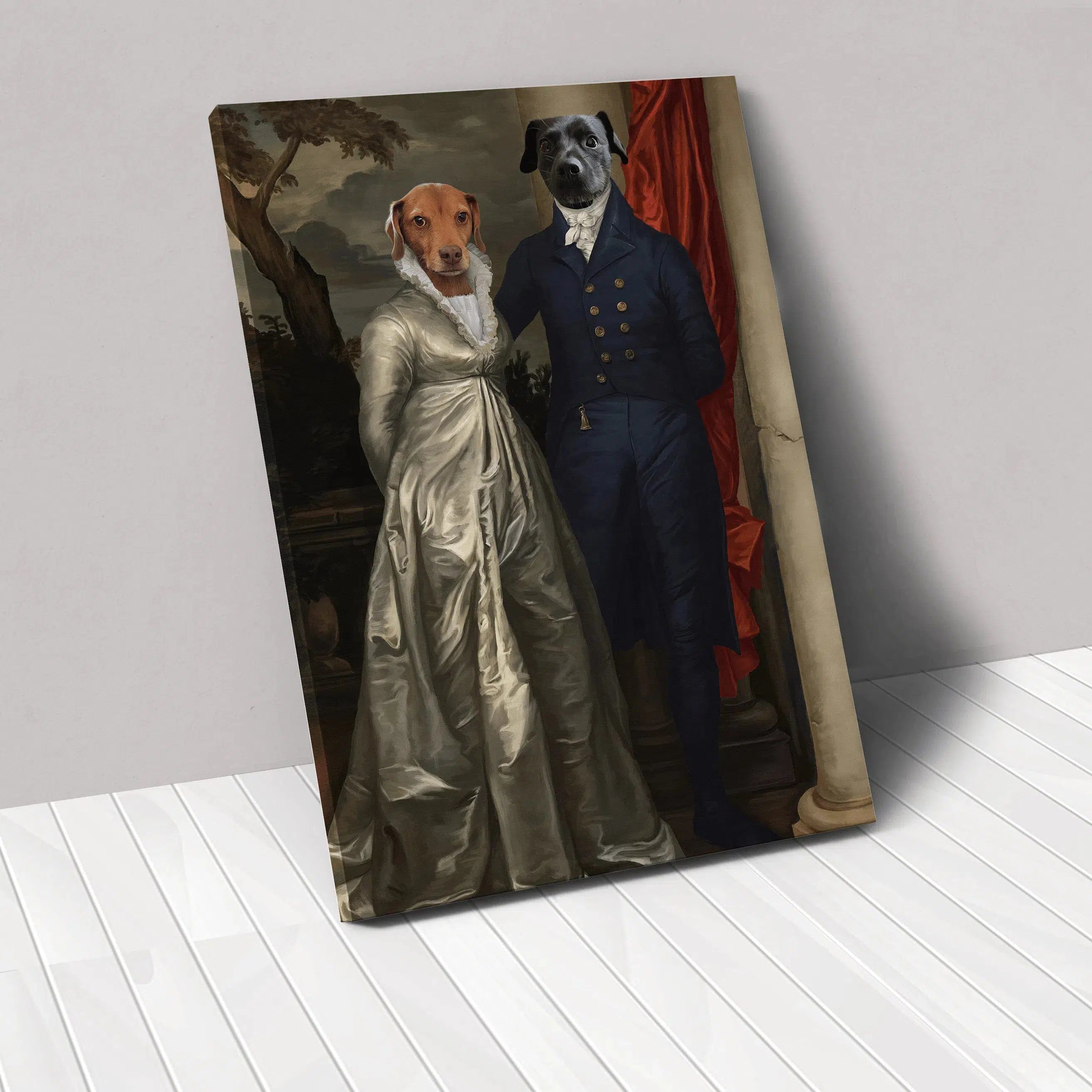 Crown and Paw - Canvas The Dinner Date - Custom Pet Canvas