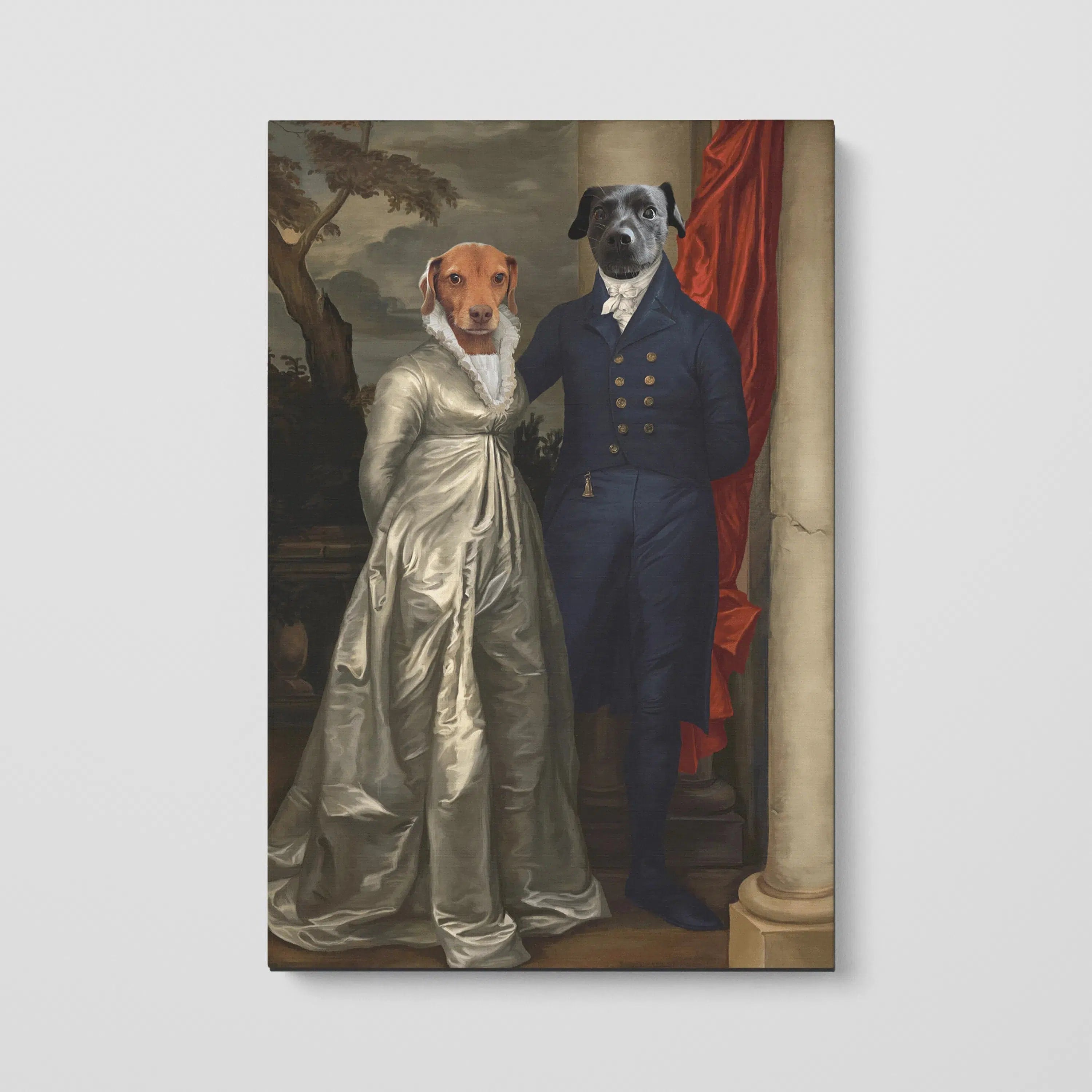 Crown and Paw - Canvas The Dinner Date - Custom Pet Canvas