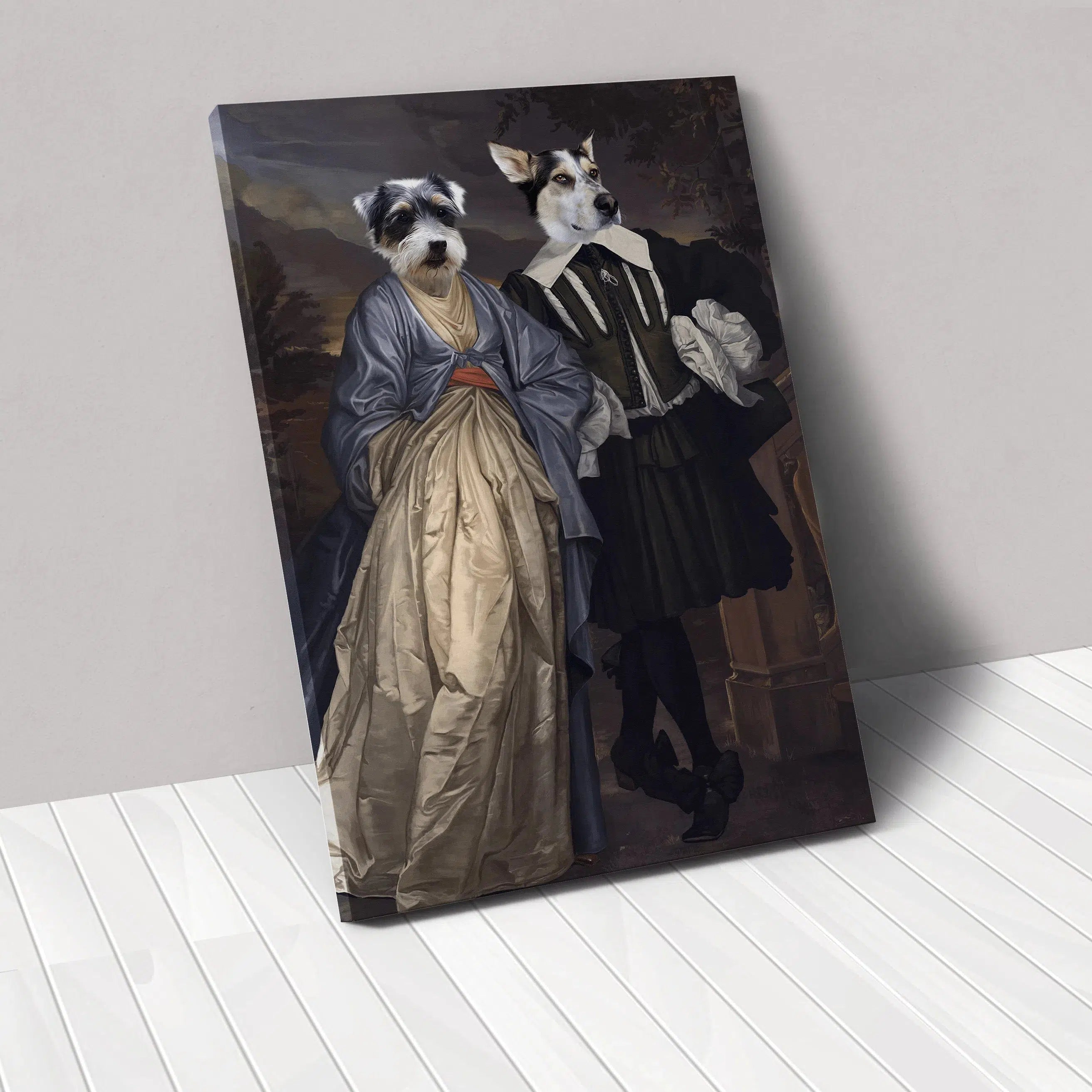 Crown and Paw - Canvas The Midnight Stroll - Custom Pet Canvas