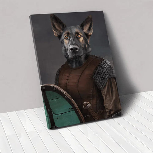Crown and Paw - Canvas The Shieldmaiden - Custom Pet Canvas