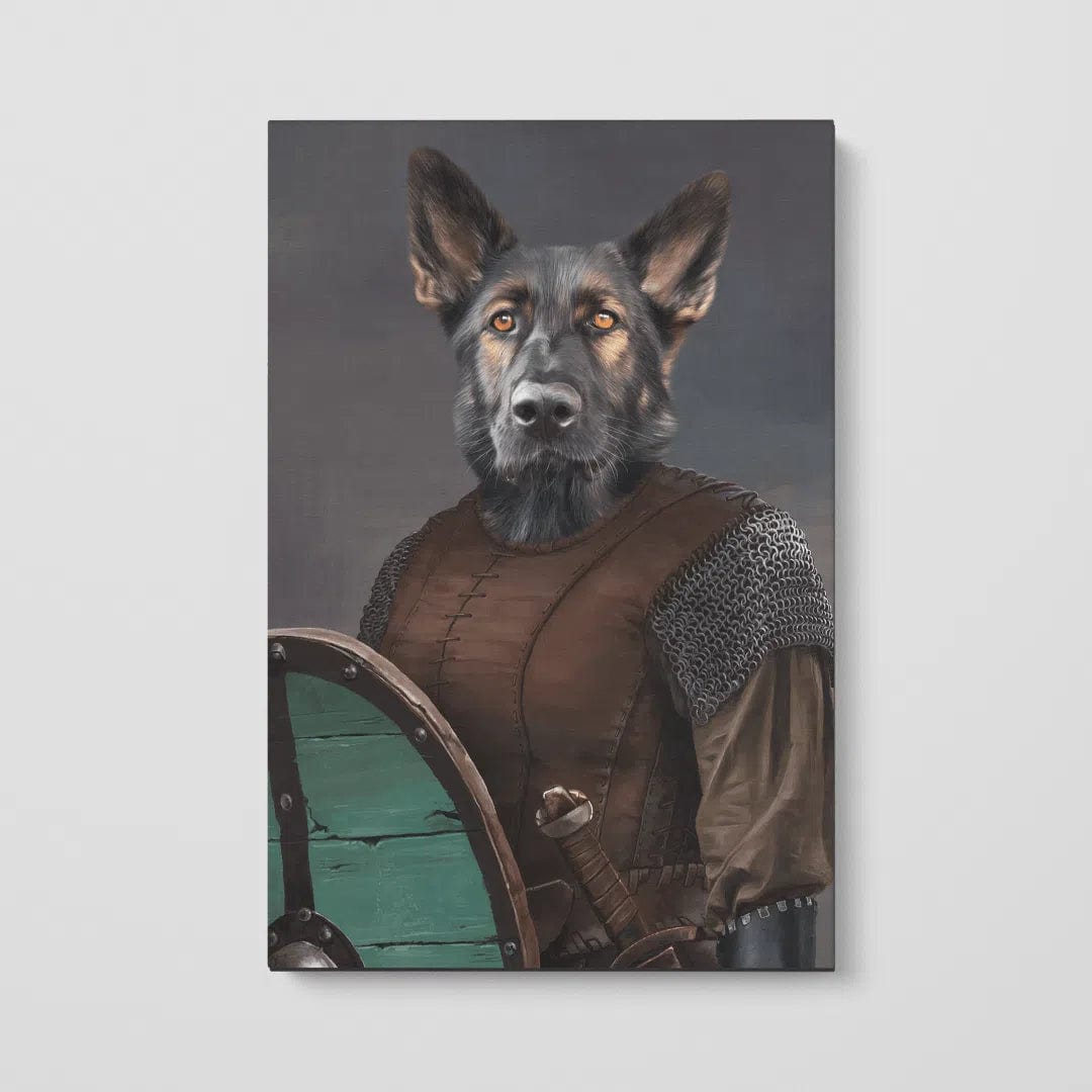 Crown and Paw - Canvas The Shieldmaiden - Custom Pet Canvas