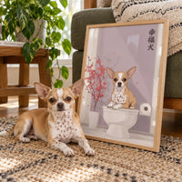 Toilet Seat Asian Style Portrait