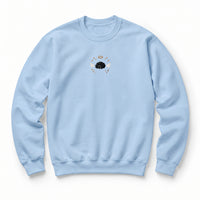 Custom Pet Memorial Sweatshirt with Embroidered Pet Portrait