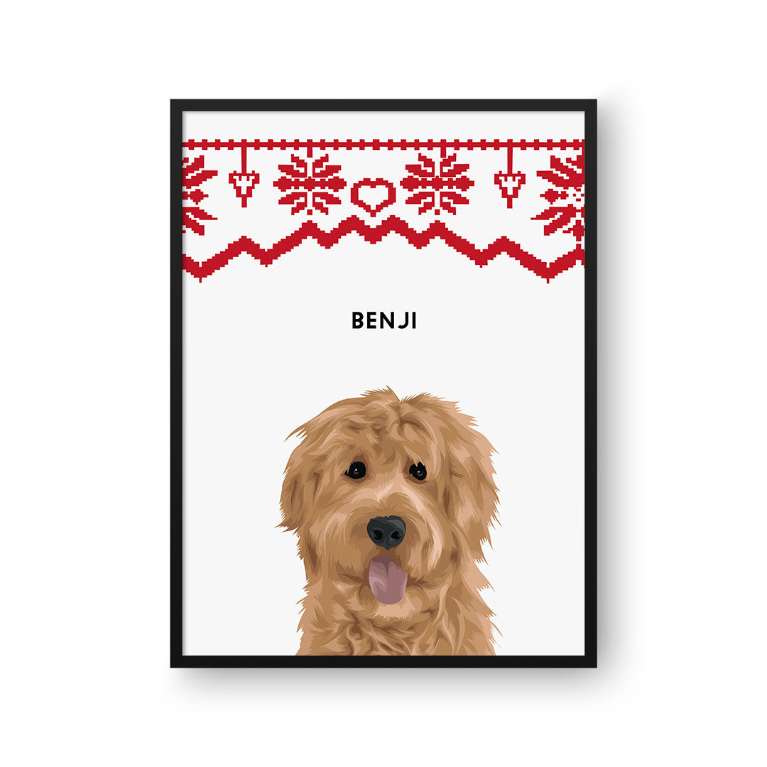 Christmas Pet Portrait - One Pet