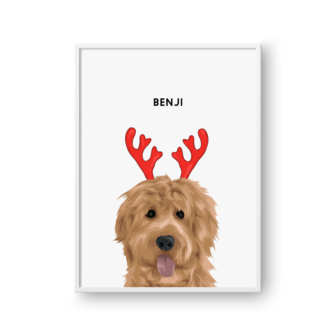 Christmas Pet Portrait - One Pet