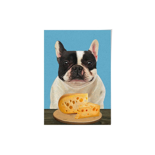 Crown and Paw - Framed Poster Custom Pet with Cheese Portrait - Framed Poster