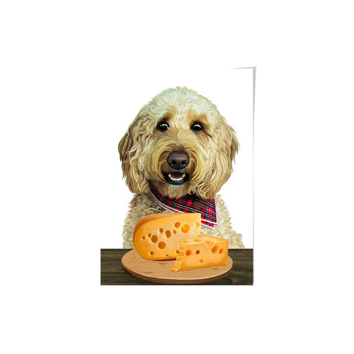 Crown and Paw - Framed Poster Custom Pet with Cheese Portrait - Framed Poster