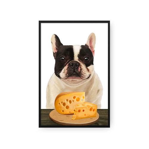 Crown and Paw - Framed Poster Custom Pet with Cheese Portrait - Framed Poster