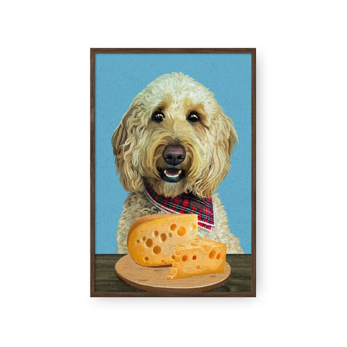 Crown and Paw - Framed Poster Custom Pet with Cheese Portrait - Framed Poster