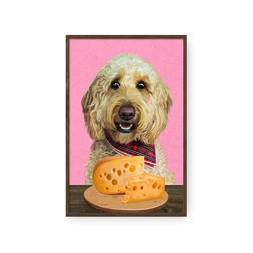 Crown and Paw - Framed Poster Custom Pet with Cheese Portrait - Framed Poster