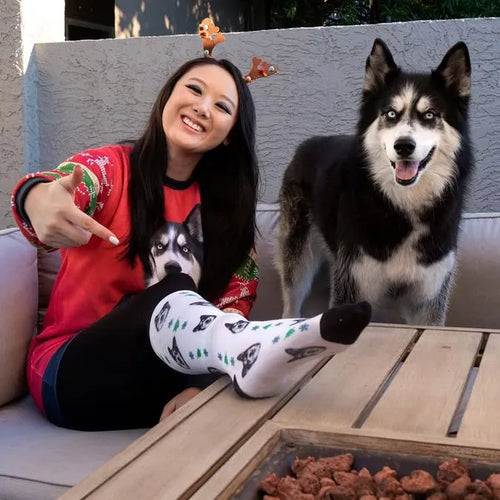 Custom Christmas Pet Face Socks
