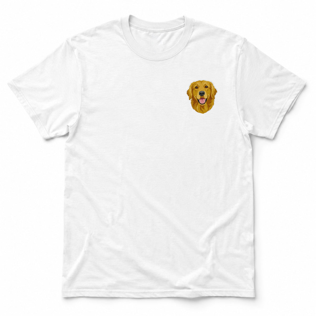 Custom Embroidered Pet Face Tee Shirt