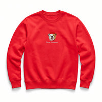 Custom Embroidered Pet Face Organic Christmas Jumper