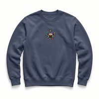 Custom Pet Face Fairy Lights Christmas Jumper