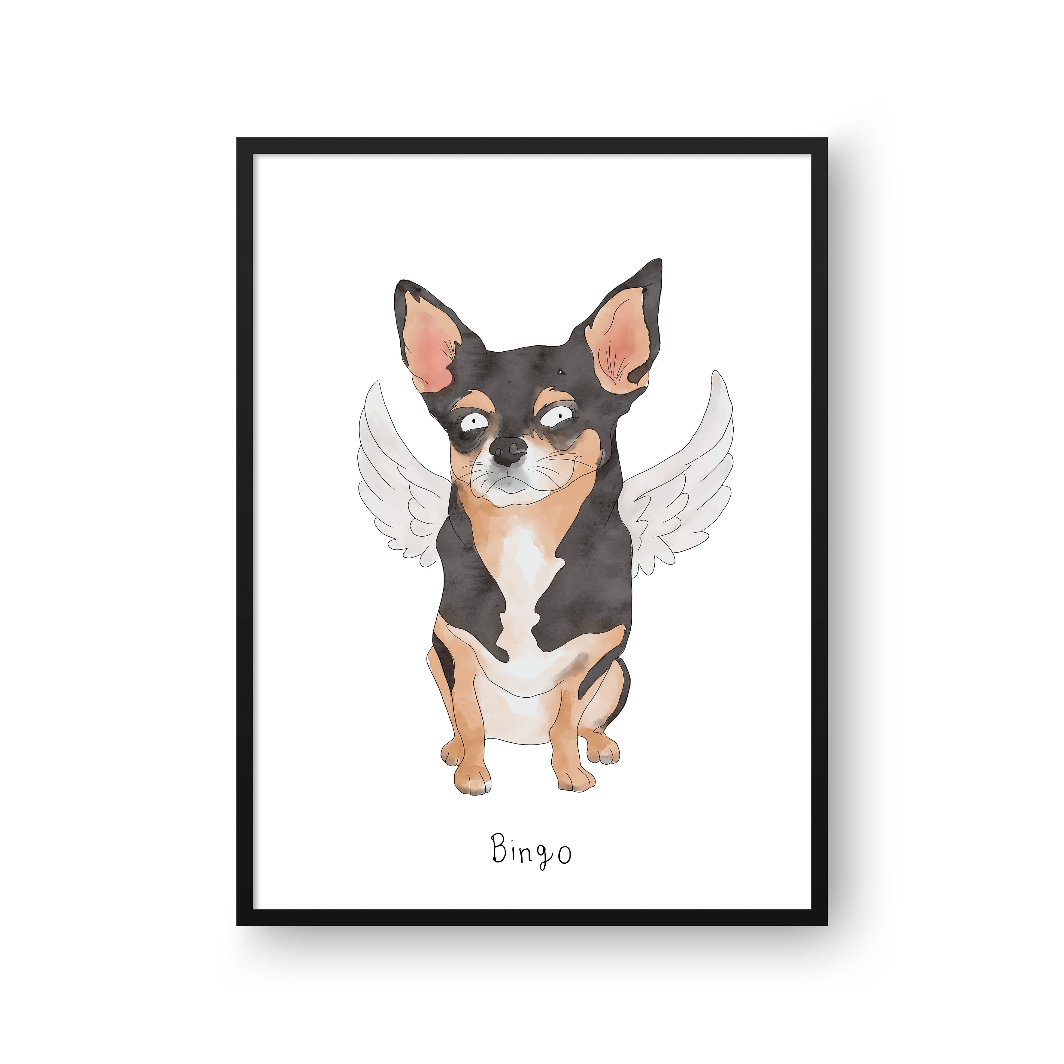 Ugly Pet Portrait - One Pet, Framed Poster