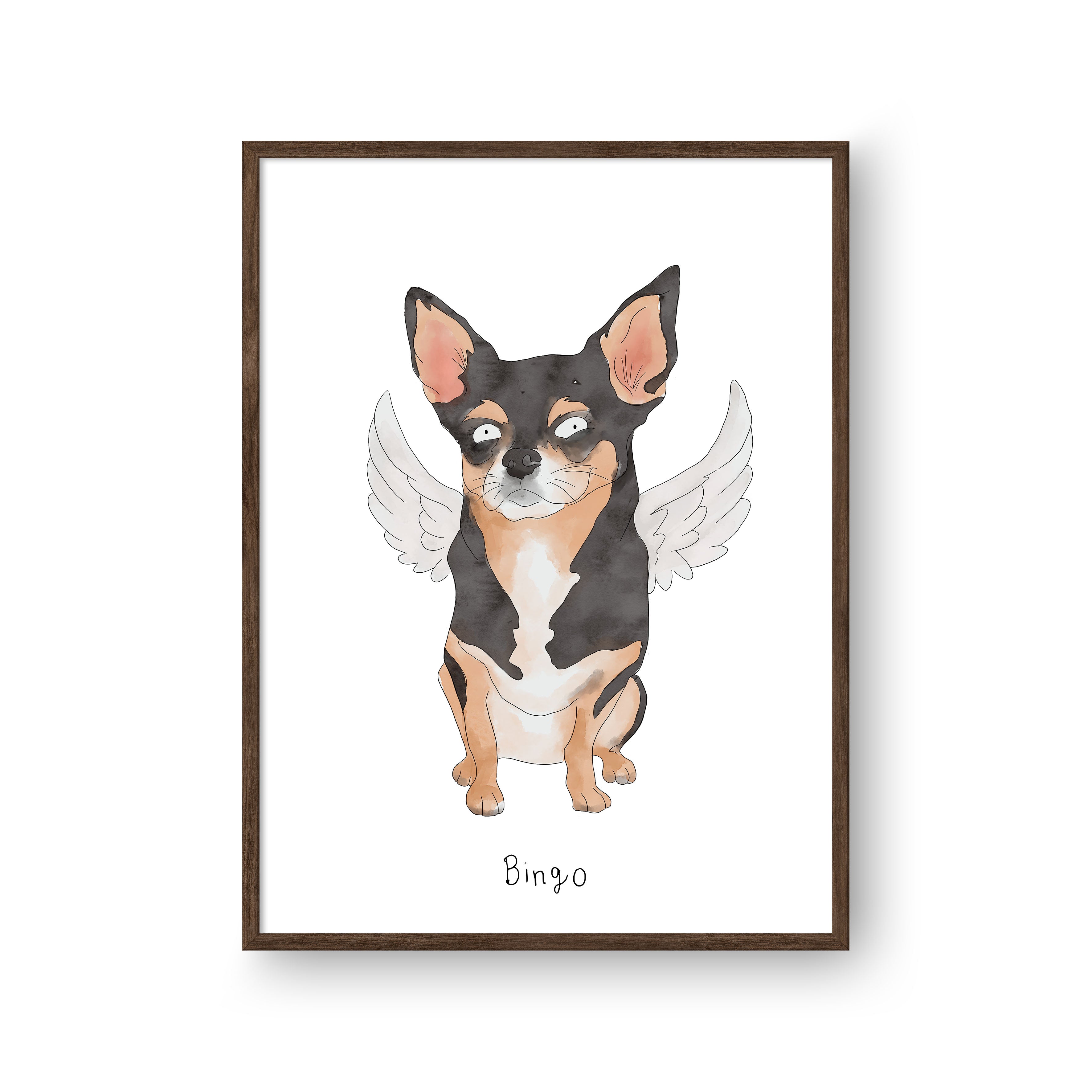 Ugly Pet Portrait - One Pet, Framed Poster