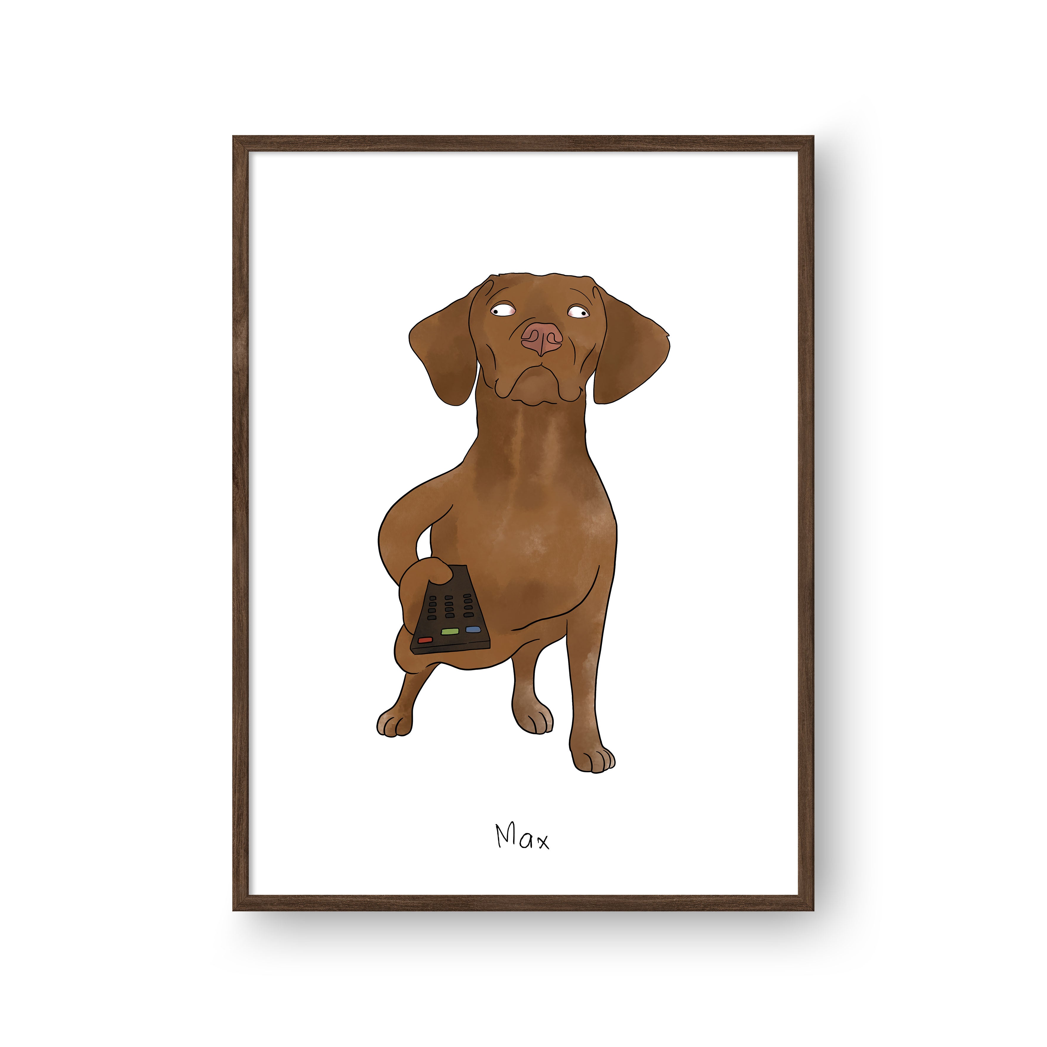 Ugly Pet Portrait - One Pet, Framed Poster