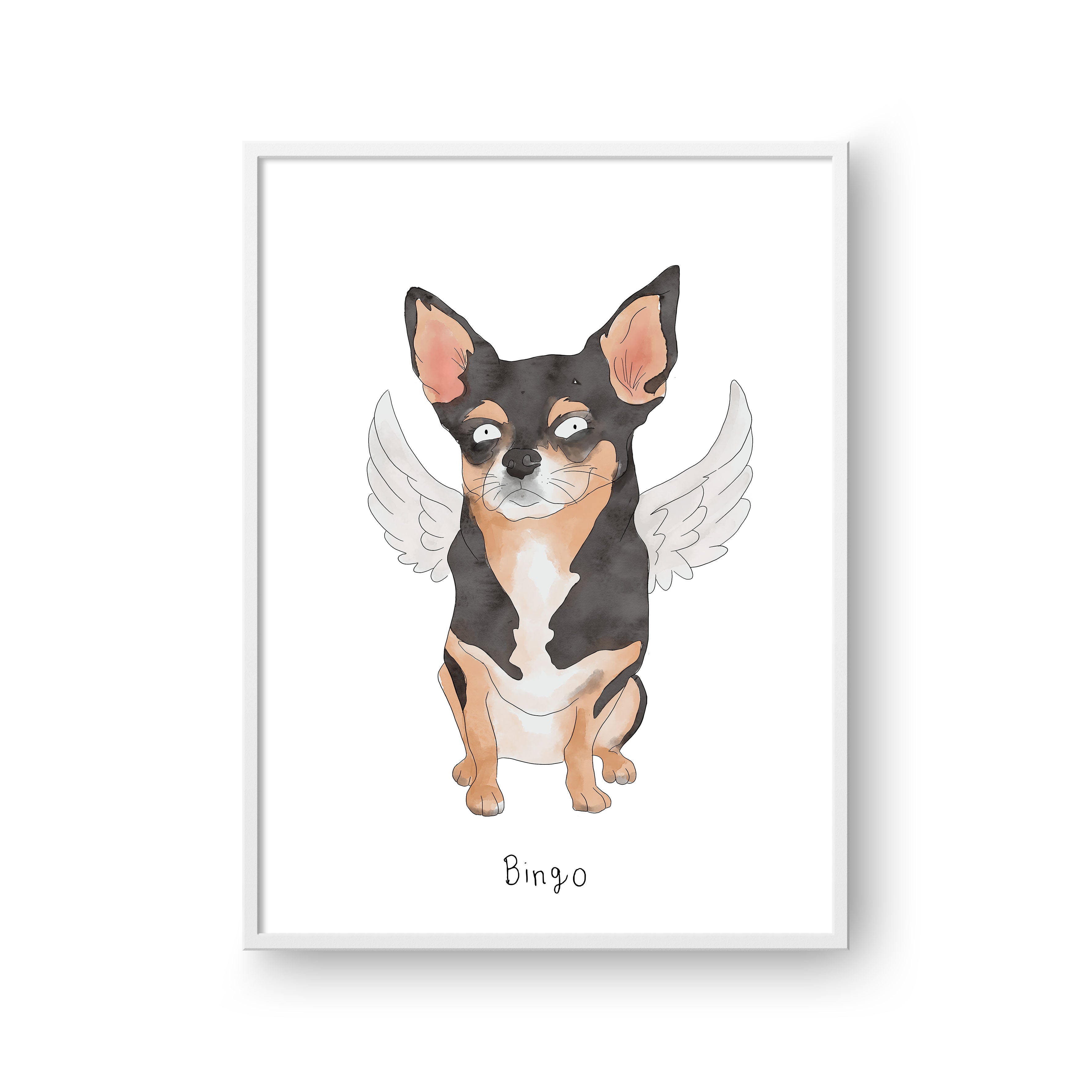 Ugly Pet Portrait - One Pet, Framed Poster