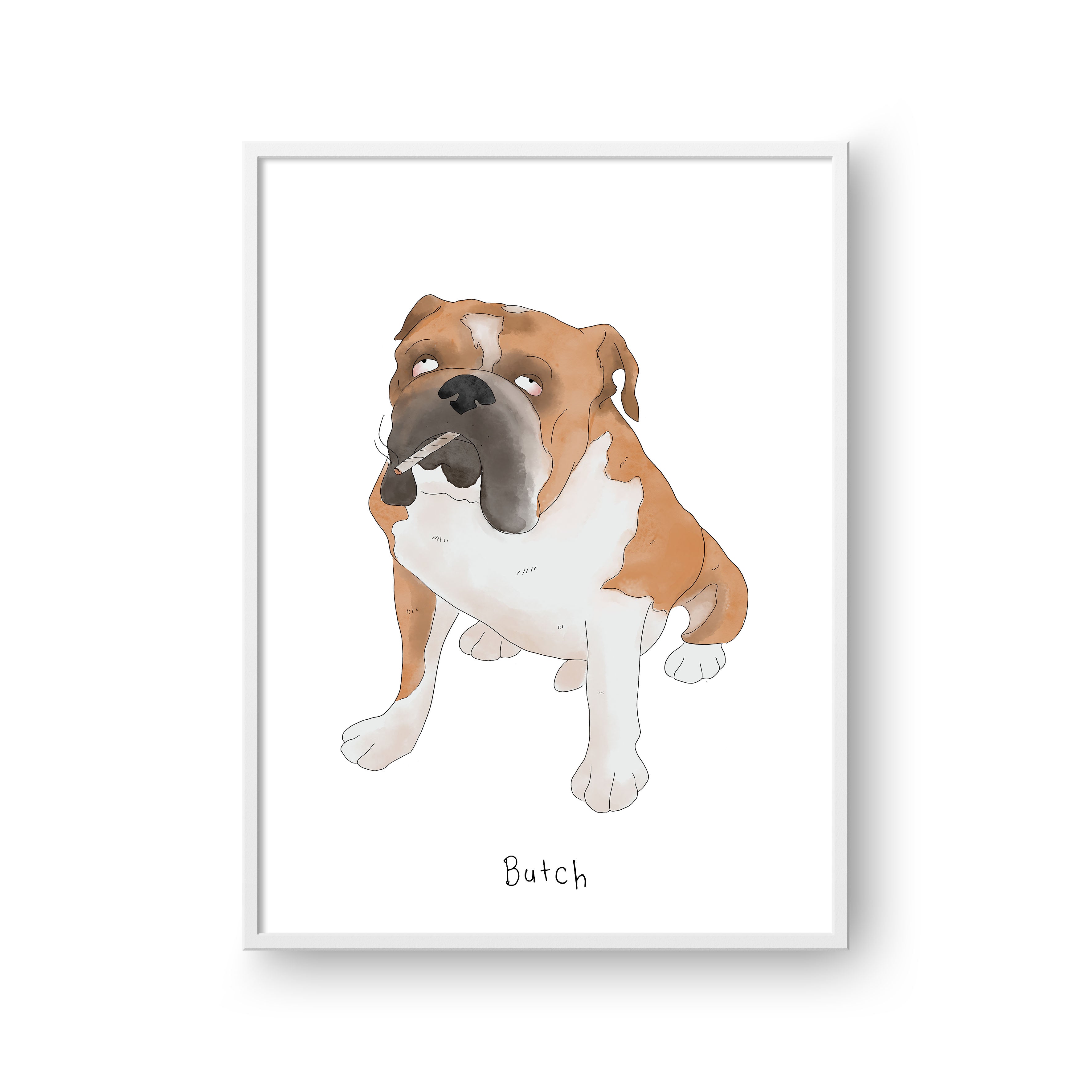 Ugly Pet Portrait - One Pet, Framed Poster