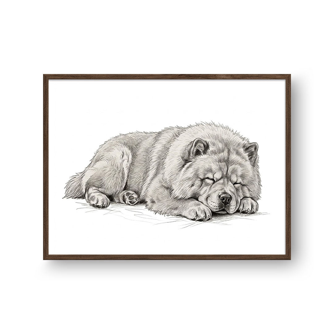 Sleeping Sketch Pet Portrait