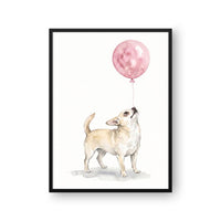Watercolor Balloon Pet Portrait