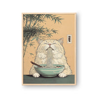 Eating Noodles Asian Style Pet Portrait