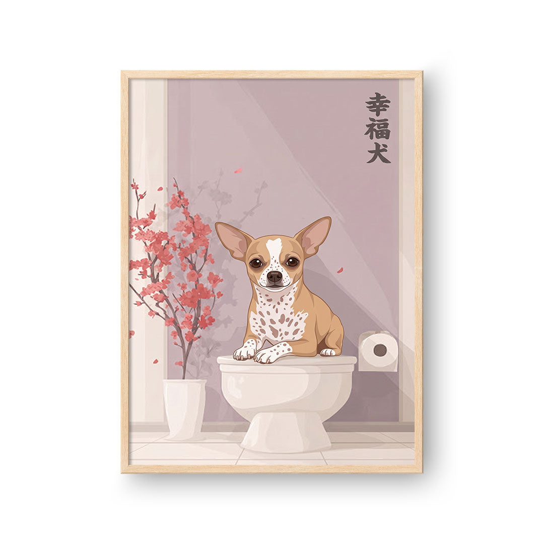 Toilet Seat Asian Style Portrait