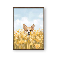 Field of Flowers Pet Portrait