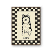 Checkered Pet Portrait