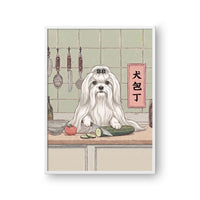 In The Kitchen Asian Style Pet Portrait